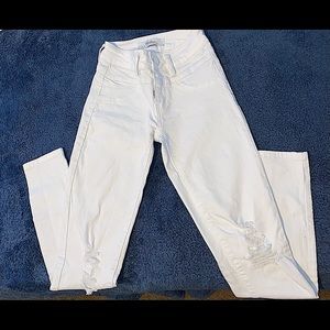 White ripped jeans from KanCan